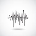 Sound Wave Icon. Music soundwave icons set. Equalize audio and s