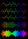 Sound Wave Icon Set Royalty Free Stock Photo