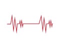 sound wave ilustration logo. Royalty Free Stock Photo