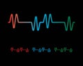 sound wave ilustration logo Royalty Free Stock Photo