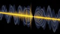Sound wave interference pattern Royalty Free Stock Photo