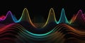 Sound wave, music audio equalizer frequency Royalty Free Stock Photo