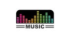 sound wave,pulse line,equaizer and sound effect ilustration logo vector icon Royalty Free Stock Photo