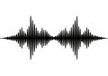 Sound wave representation Royalty Free Stock Photo