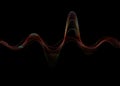 Sound wave rhythm background. Spectrum color digital Sound Wave equalizer, technology and earthquake wave concept, music design Royalty Free Stock Photo