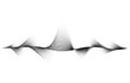 Sound wave vector background. Audio music soundwave. Voice frequency form illustration. Vibration beats in waveform