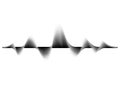 Sound wave vector background. Audio music soundwave. Voice frequency form illustration. Vibration beats in waveform Royalty Free Stock Photo