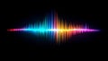 Sound Wave Visualizer (ai generated) Royalty Free Stock Photo