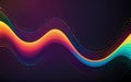 Sound Waves in Color: Dynamic Audio Visuals Royalty Free Stock Photo