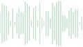 Sound waves flat monochrome isolated vector object. Editable black and white line art drawing
