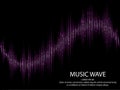 Sound waves. Music Digital Equalizer. Abstract light futuristic background. Royalty Free Stock Photo