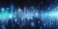 Sound waves oscillating glow light, Abstract technology background