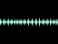 Sound waves oscillating glow light, Abstract technology background Royalty Free Stock Photo
