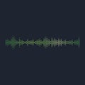 Sound waves vector illustration