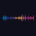 Sound waves vector illustration