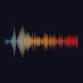 Sound waves vector illustration