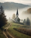 The Sound of Wonder: A Churchgoer\'s Devotion on a Foggy Hillside