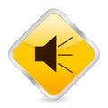 Sound yellow square icon