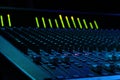 Soundboard Faders Royalty Free Stock Photo