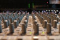 Soundboard in recording studio Royalty Free Stock Photo
