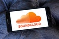 Soundcloud logo Royalty Free Stock Photo