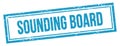 SOUNDING BOARD blue rectangle stamp