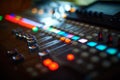 Soundmixer sound control panel Royalty Free Stock Photo