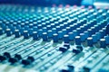 Soundmixer, sound control panel in the nightclub Royalty Free Stock Photo