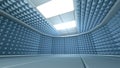 Soundproof room interior , 3d rende Royalty Free Stock Photo