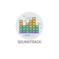 Soundtrack Music Film Production Icon Royalty Free Stock Photo