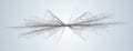 Soundwave smooth curved lines Abstract design element Technology light background with a line in waveform Stylization of a digital