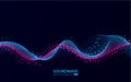 Soundwave vector abstract background. Music radio wave
