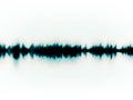 Soundwaves on white Royalty Free Stock Photo