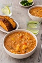 Soup with barley and sauerkraut