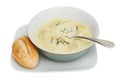 Soup and bread Royalty Free Stock Photo
