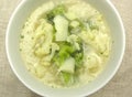 Soup with cauliflower and broccoli Royalty Free Stock Photo