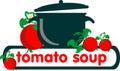 Soup, cuisine logo, pan icon