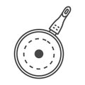 Soup griddle icon, outline style