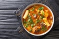 Soup Joumou or Haitian Beef and Pumpkin Soup is a famous mildly spicy soup prepared with beef and vegetables and also rigatoni