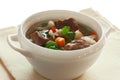 Soup with meat and vegetables Royalty Free Stock Photo