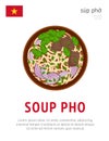 Soup Pho. National vietnamese dish.