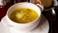 Soup with pickles and barley. pickle Royalty Free Stock Photo