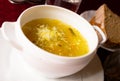 Soup with pickles and barley. pickle Royalty Free Stock Photo