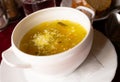 soup with pickles and barley. pickle Royalty Free Stock Photo