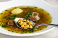 Soup piti with mutton and chickpeas. Petey