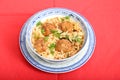 Soup of rice with meatballs Royalty Free Stock Photo