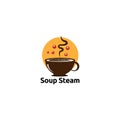 Soup steam logo vector concept, icon, element, and template for company