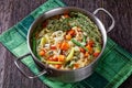 Soupe au Pistou, french vegetable bean soup