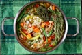 Soupe au Pistou, french vegetable bean soup Royalty Free Stock Photo