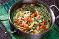 Soupe au Pistou, french vegetable bean soup